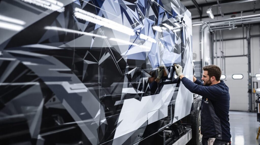 flocage camion benne